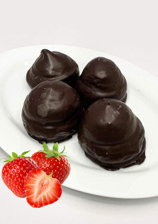 Merenguitos Bañados Sabor Frutilla - 4 Unidades