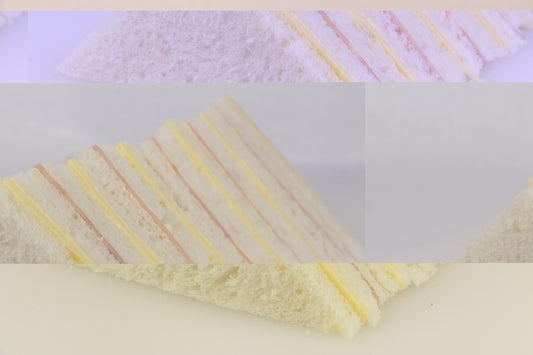 Sándwiches de Jamón y de Queso Triangulares - 8 Unidades