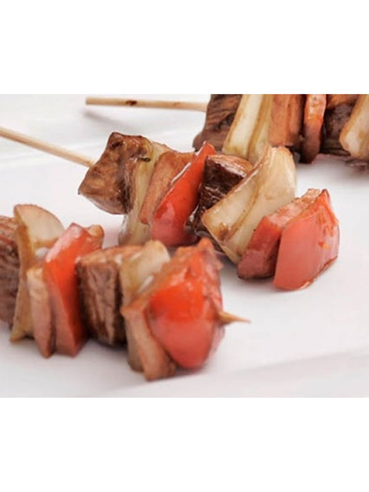 Brochette De Pollo, Cebolla, Morrón Y Panceta - 6 Unidades