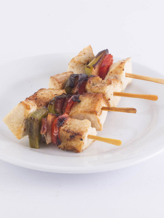 Brochette De Cerdo, Cebolla, Morrón Y Panceta - 6 Unidades