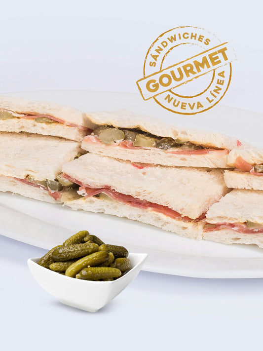 Sándwiches Gourmet Bondiola, Mostaza Dijon Y Pepinillos Copetín - 6 Unidades