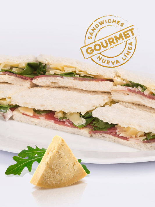 Sándwiches Gourmet Bondiola, Rúcula Y Queso Parmesano - 6 Unidades
