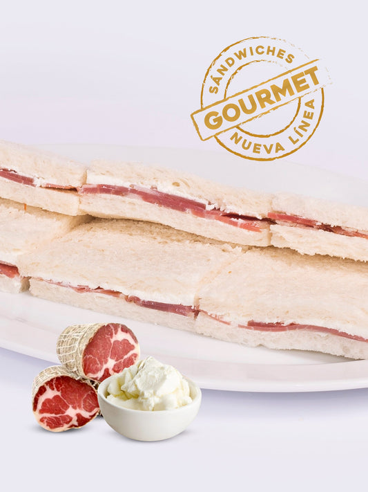 Sándwiches Queso De Cabra Y Bondiola Copetín - 6 Unidades