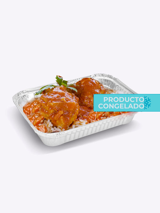 ALBÓNDIGAS DE CARNE CON ARROZ - 2 BANDEJAS