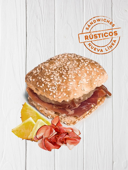 Sándwiches Rústicos De Jamón Crudo Y Ananá - 6 Unidades