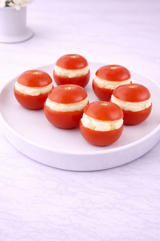 Tomate Cherry Relleno Con Queso Blanco - 6 Unidades