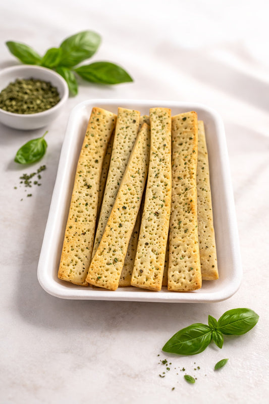 Grisines Rústicos de Albahaca
