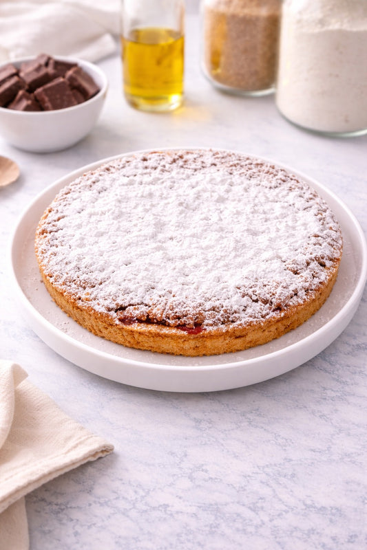 Tarta nevada de Manzana y Membrillo - 8 porciones