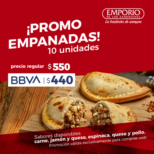 10 Empanadas de pollo