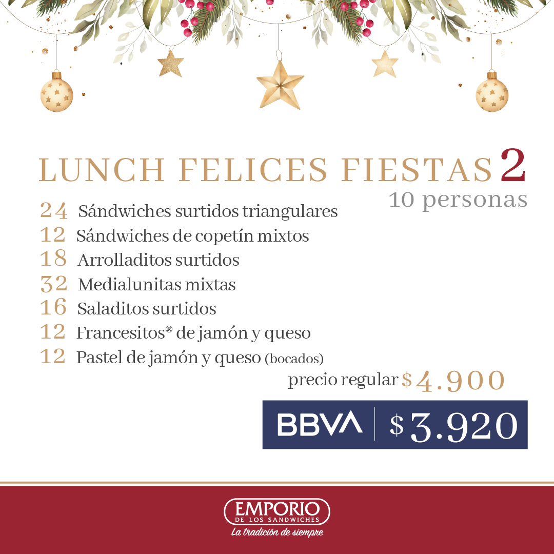 Lunch fiestas 2 -  10 personas