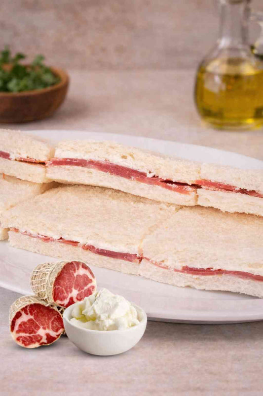 Sándwiches Queso De Cabra Y Bondiola Copetín - 6 Unidades